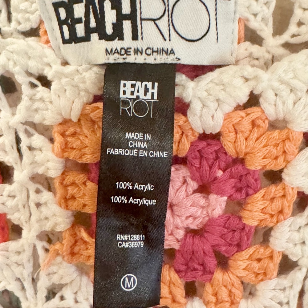 Beach Riot James Crochet Dress—NWOT, Size M in Tropical Sunset Color - Picture 9 of 15